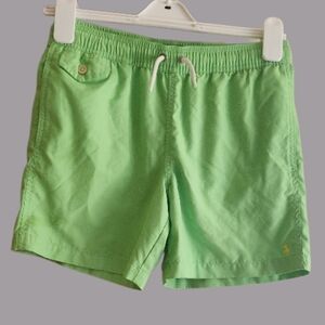Polo by Ralph Lauren Lime Green Drawstring Swim Trunks